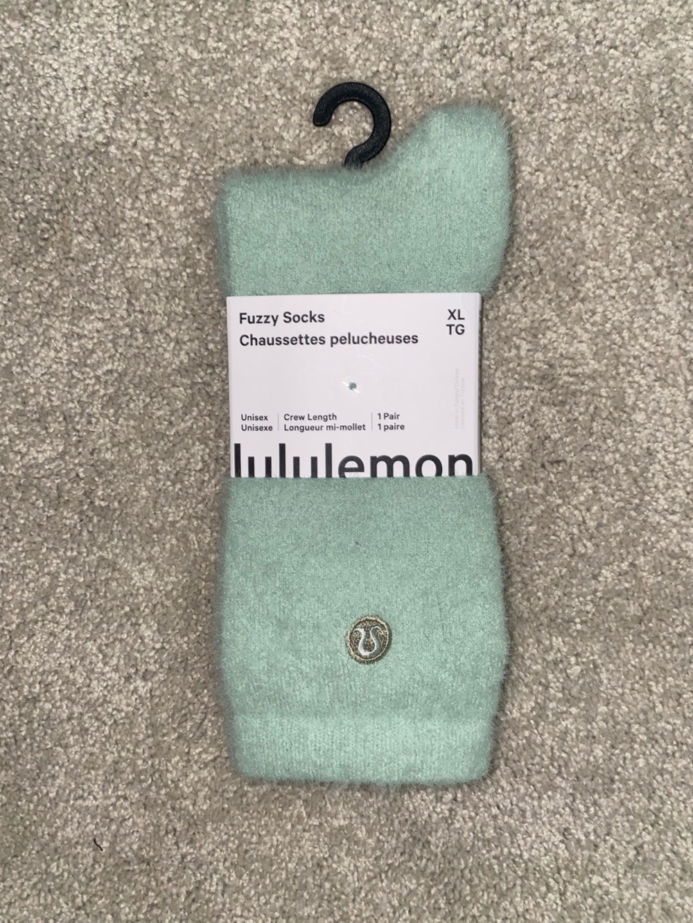 Lululemon Fuzzy Socks Jade Green